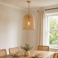 Lightsin Cella-Eco-Friendly Natural Woven Bamboo Pendant Light for Cozy Ambiance