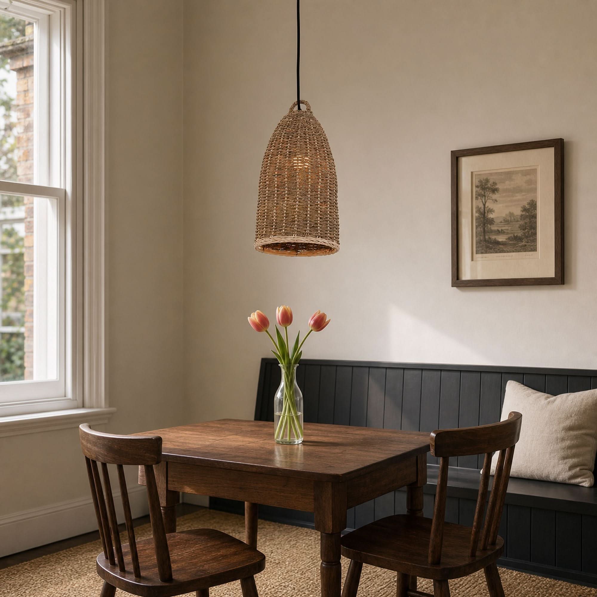 Lightsin Natural Grass Pendant Light for Kitchen and Dining Spaces
