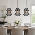 Glyph-Lightsin Industrial Black Iron Pendant Light with Hourglass Shape
