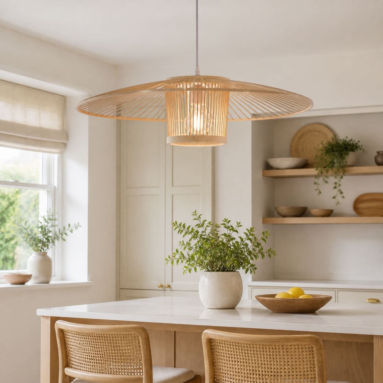 Lightsin Bamboo Pendant Light for Organic Elegance and Warmth