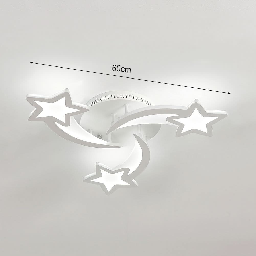 LED Ceiling Light Fixture with Star Lampshades