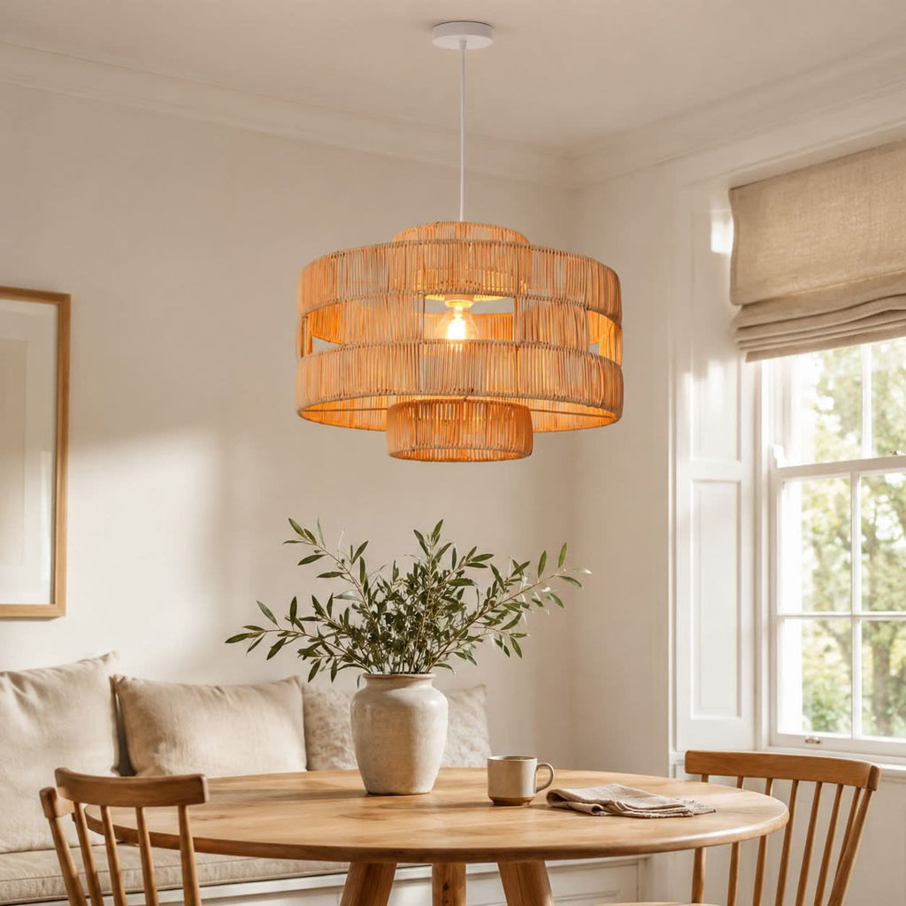 Lightsin Handcrafted Rattan Pendant Lamp for a Warm Touch