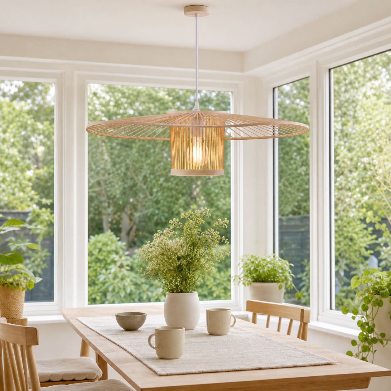 Lightsin Bamboo Pendant Light for Organic Elegance and Warmth