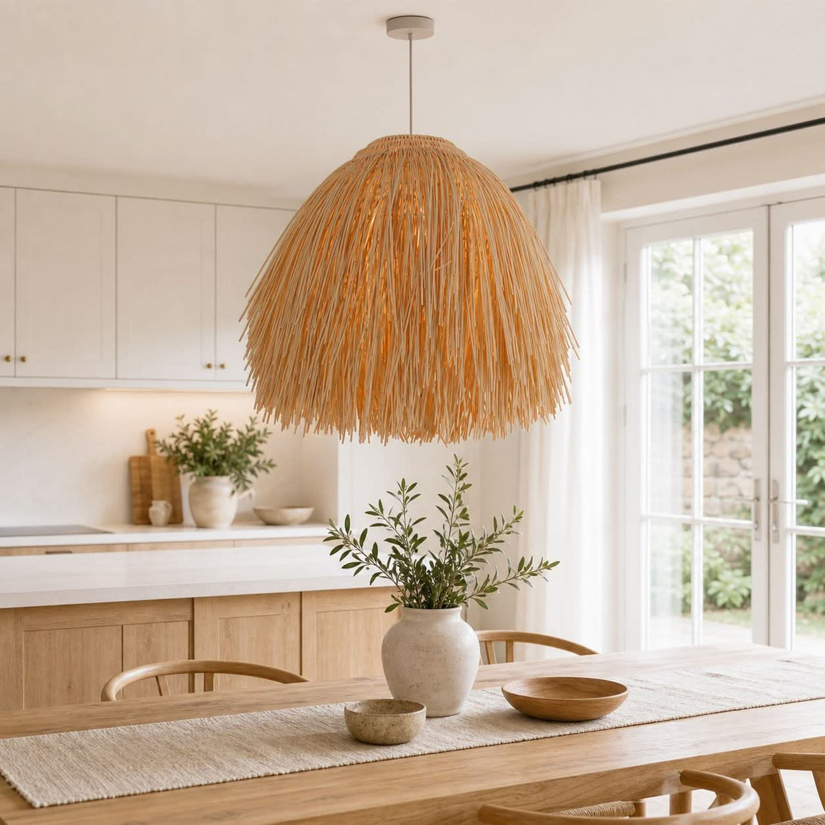 Lightsin Scarecrow Rattan Pendant Light