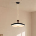 Black Pleated Pendant Light | Colour-Changing LED Ceiling Lamp