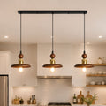 3-Light Walnut Wood Mini Pendant Light | E27 Ceiling Lamp
