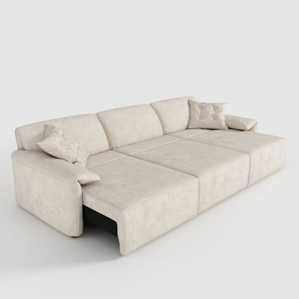 Cottonfy Convenient Remote Control Modular Chaise Sofa Bed