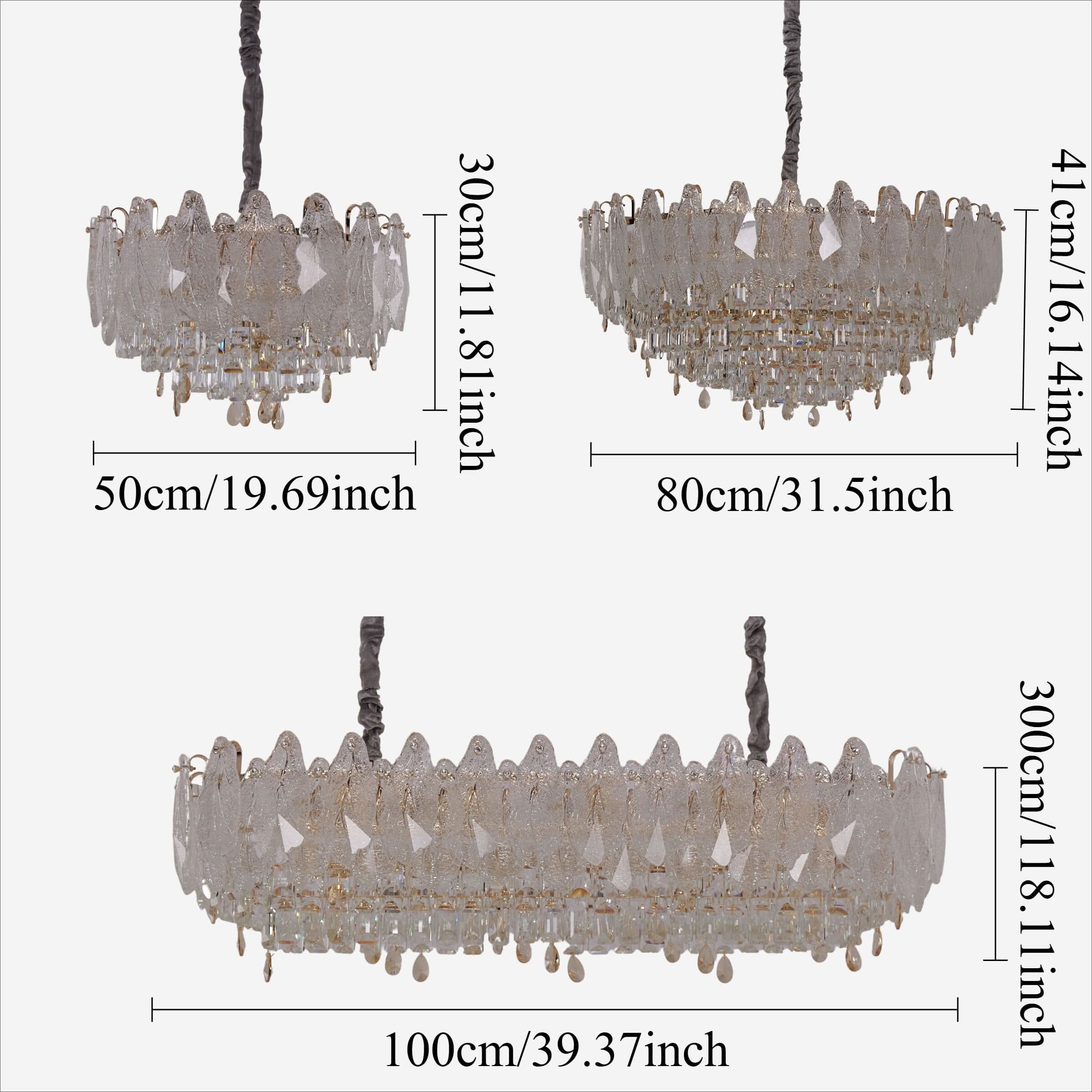 Lightsin Large Pendant Lighting Art Deco Chandelier for Living Room