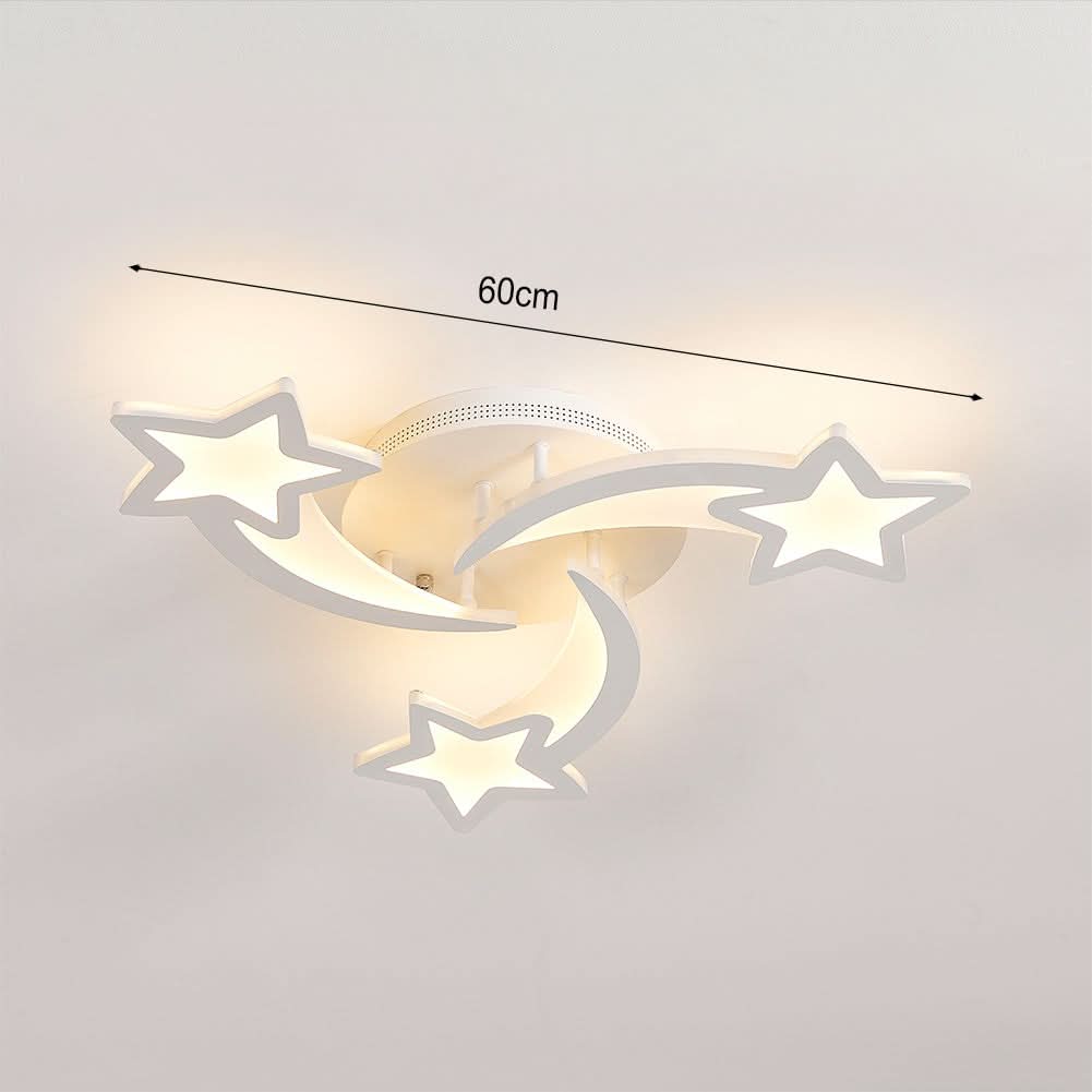 LED Ceiling Light Fixture with Star Lampshades