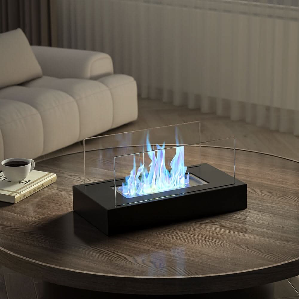 Tabletop Bio Ethanol Fireplace – Real Flame | Portable Indoor & Outdoor Use