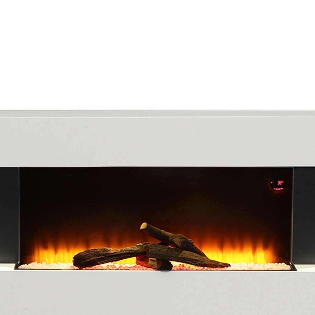 52 Inch Electric Fireplace Set 2000W Wall Mounted Heater Remote Control Fireplaces