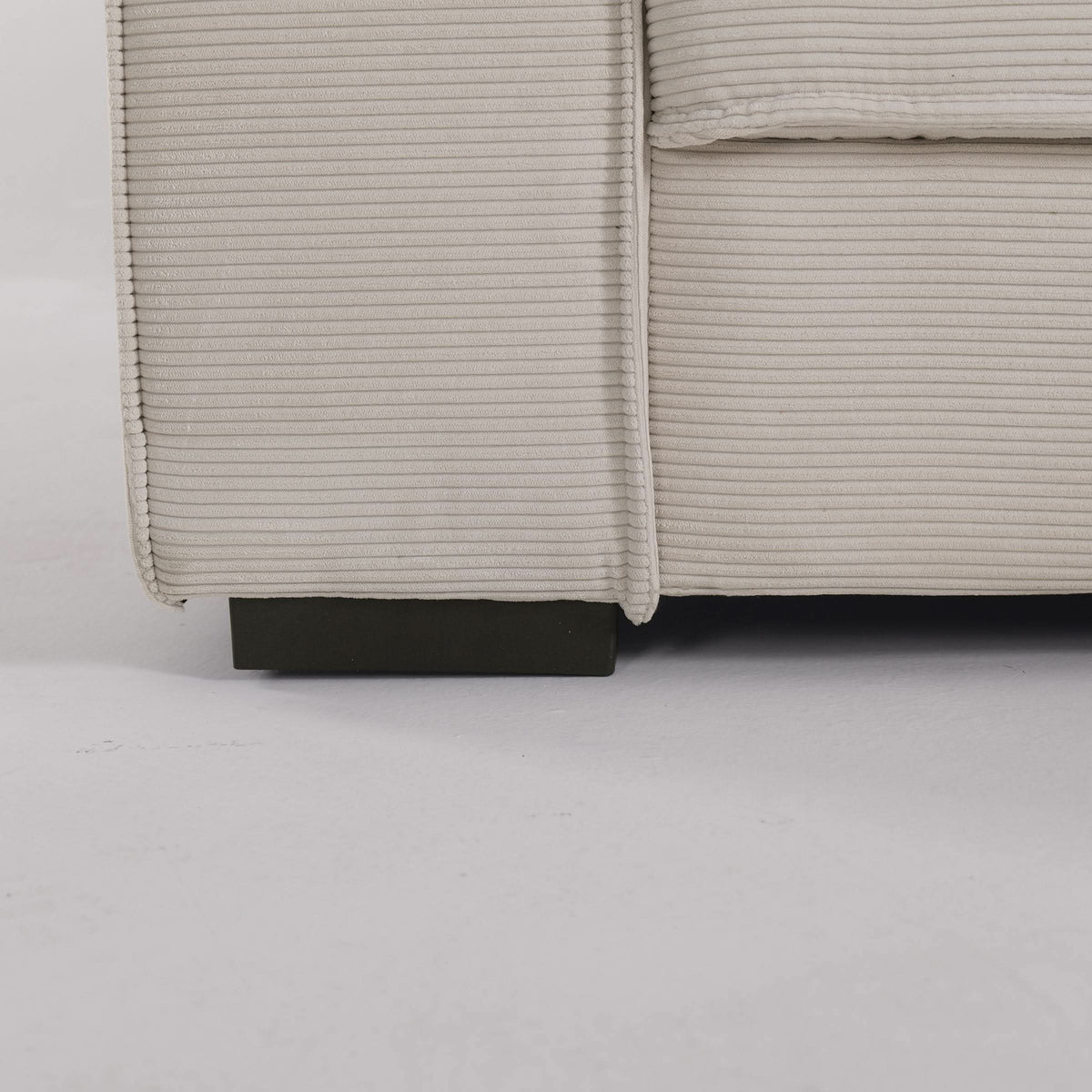 Comfort Sofa and Ottoman Set with Footstool Plastic Legs