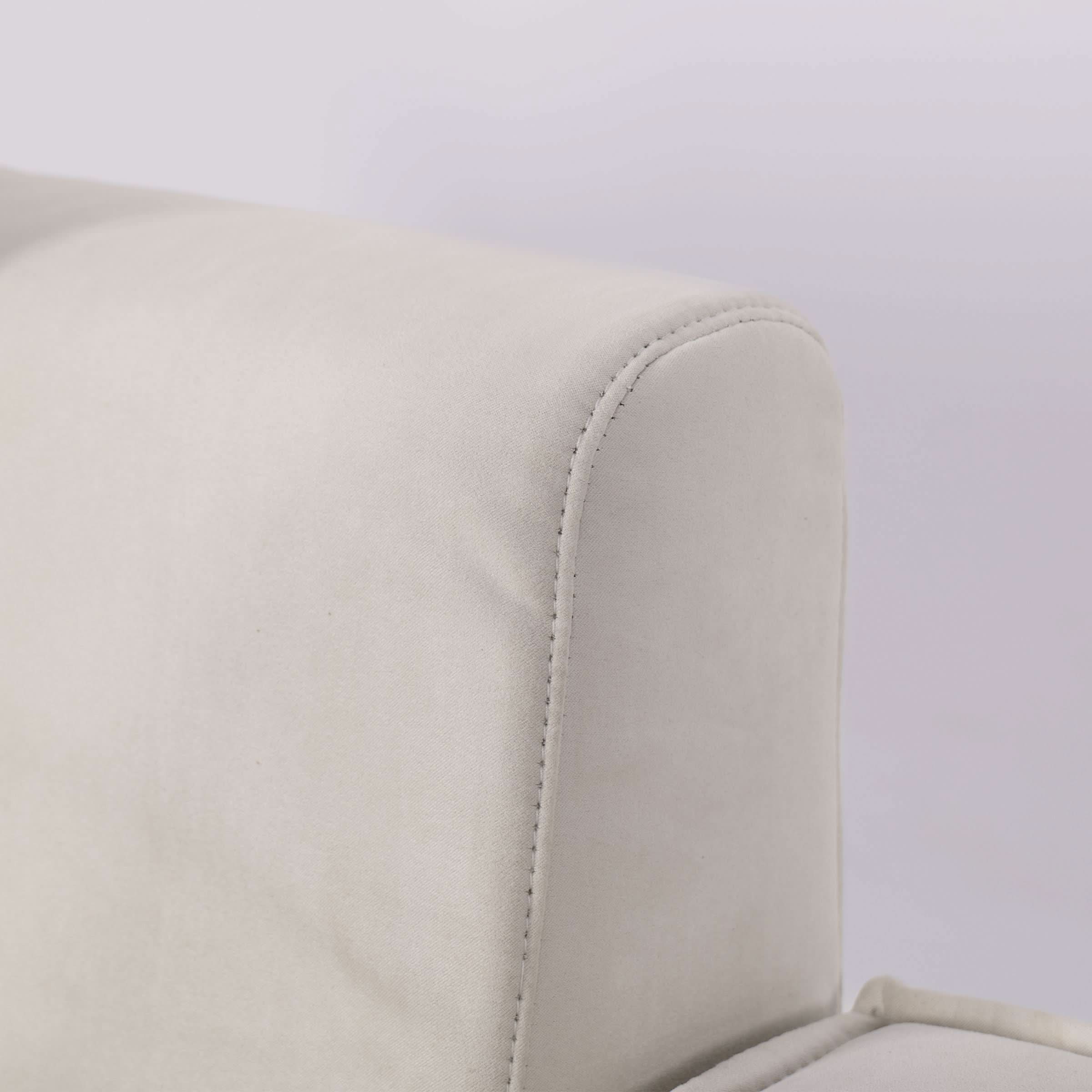 Cottonfy Creamy Tofu Block Pullout Sofa Bed with Storage