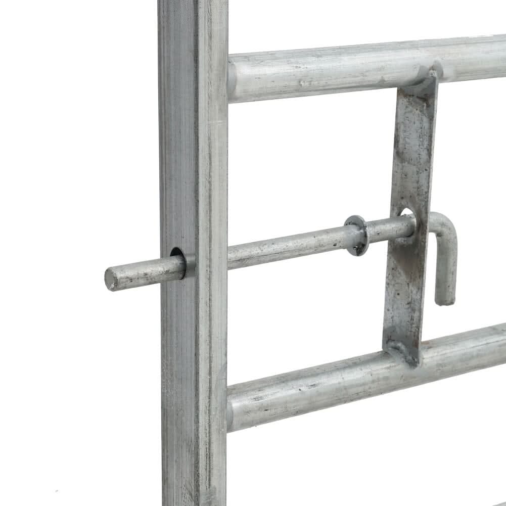 4-12FT Durable Galvanized Metal Field Gate