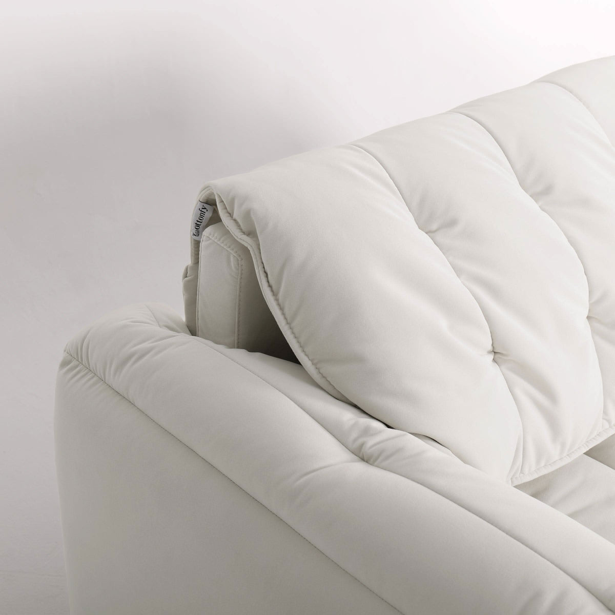 Cottonfy Cloud Elephant Ears Folding Corner Sofa Bed with Storage