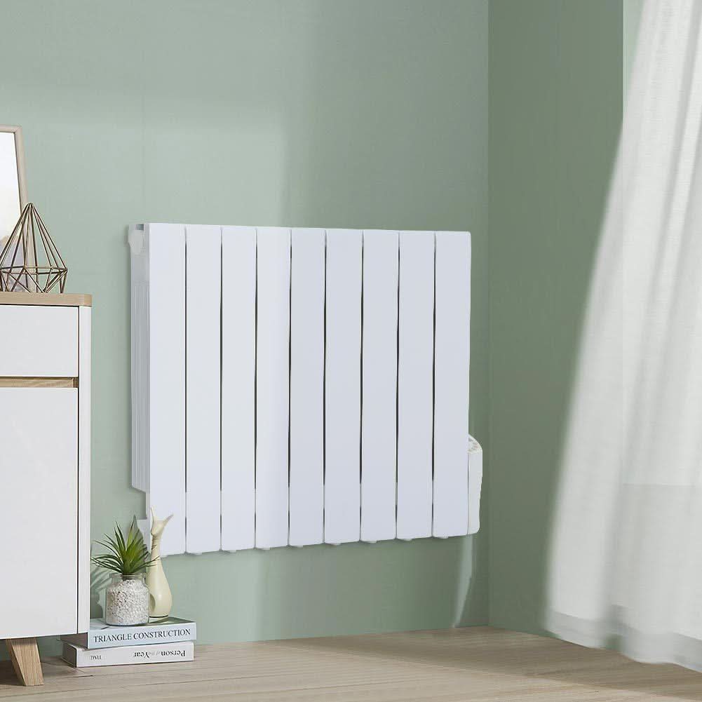 57.5 H Oil Filled Electric Radiator Heater with LCD Thermostat 900W to 2000W Space Heaters