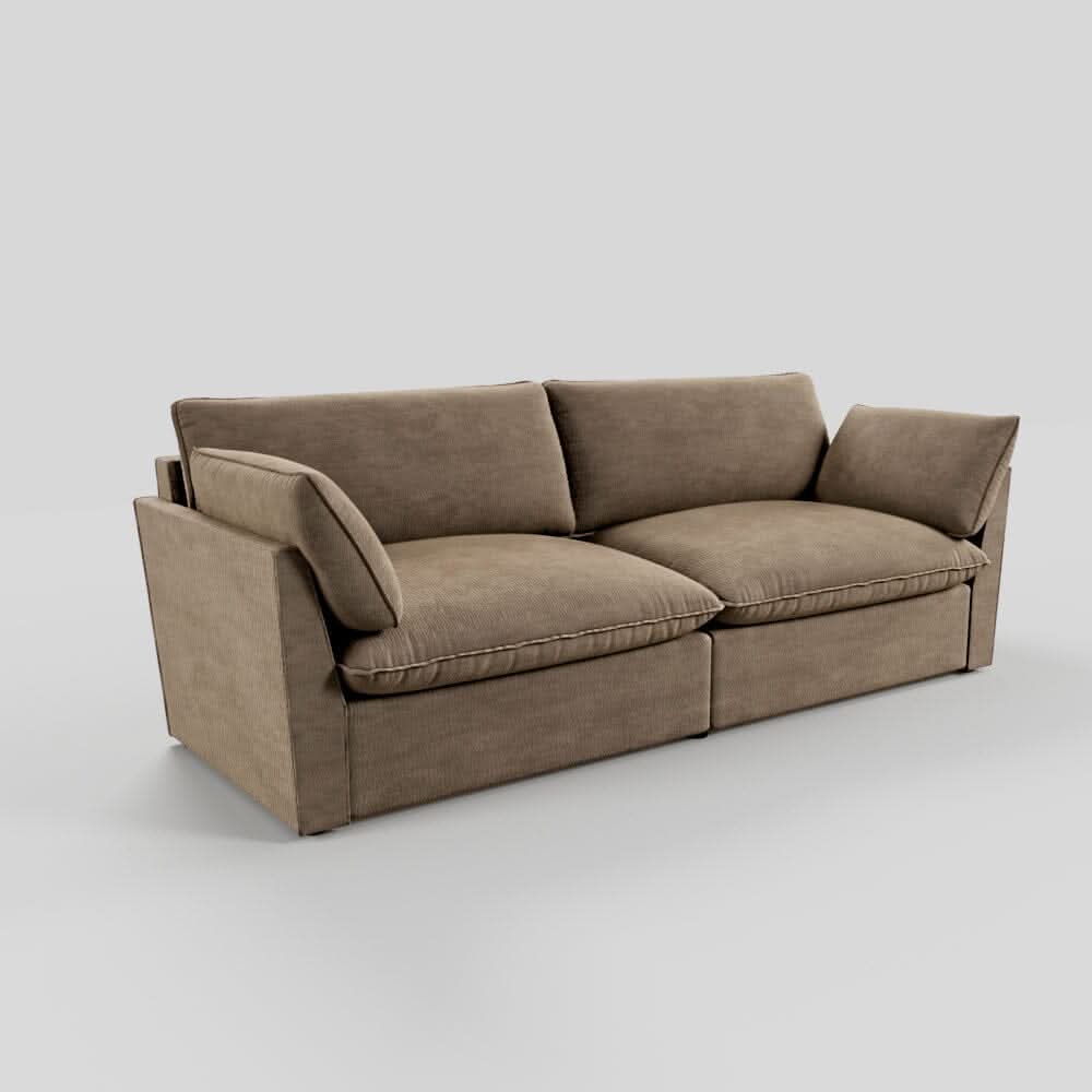 Cottonfy British Retro Check & Striped Sofa with Removable Covers