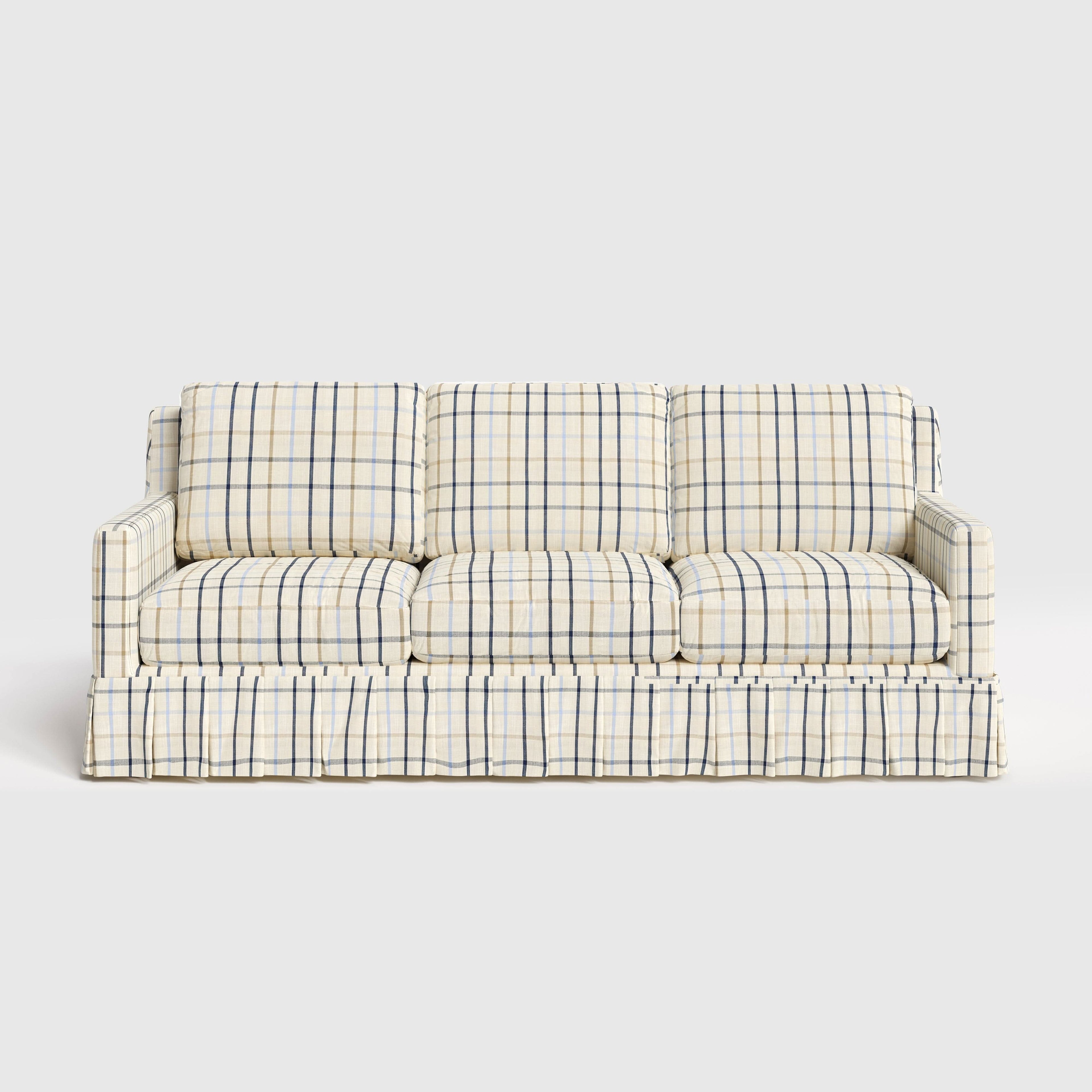 Cottonfy Minimalist Stylish Detachable Striped and Checkered Pattern Sofa
