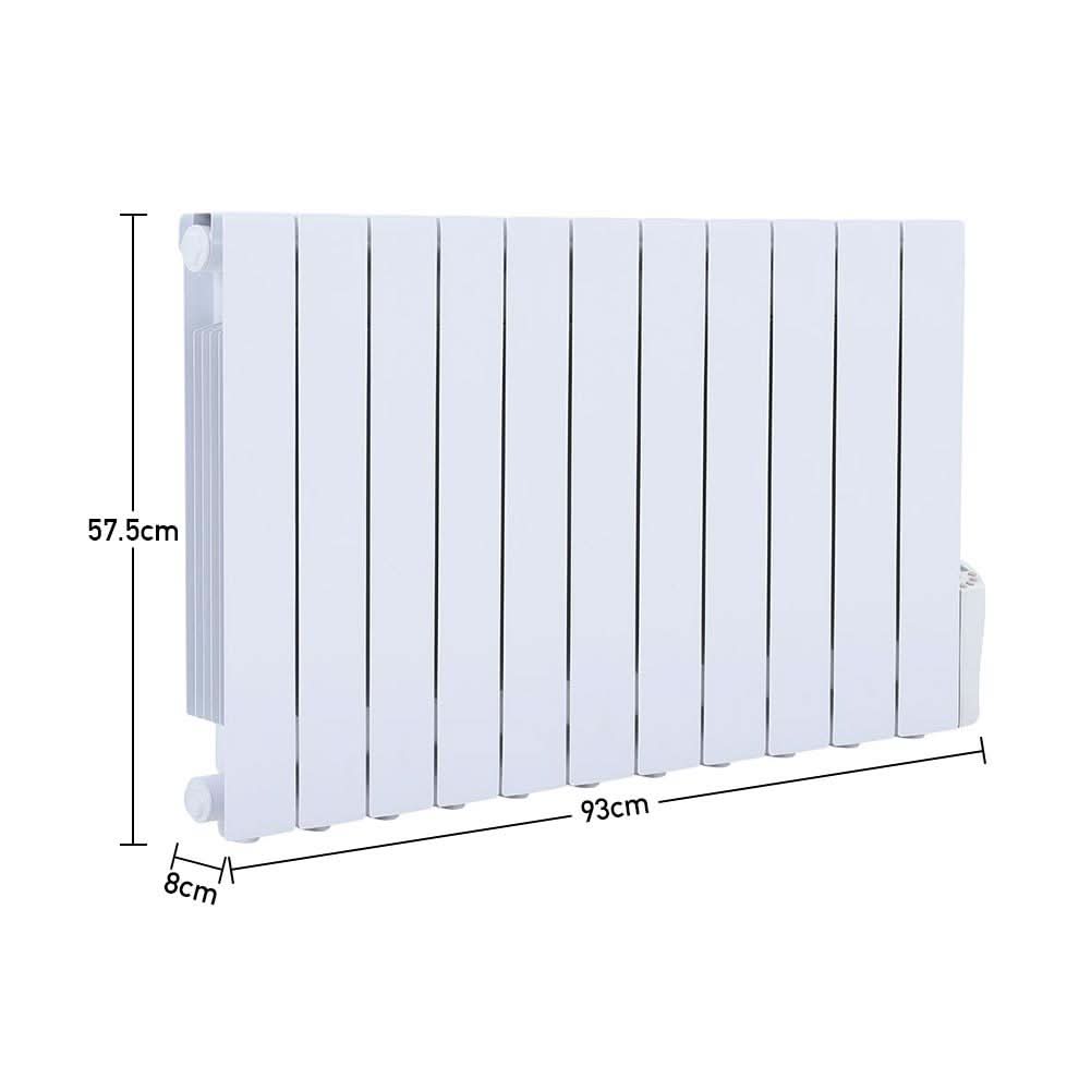 57.5 H Oil Filled Electric Radiator Heater with LCD Thermostat 900W to 2000W Space Heaters