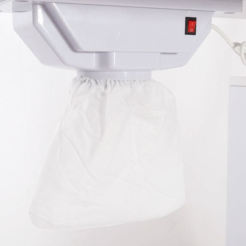120cm W White Professional Manicure Station Nail Table on Wheels with Dust Collector