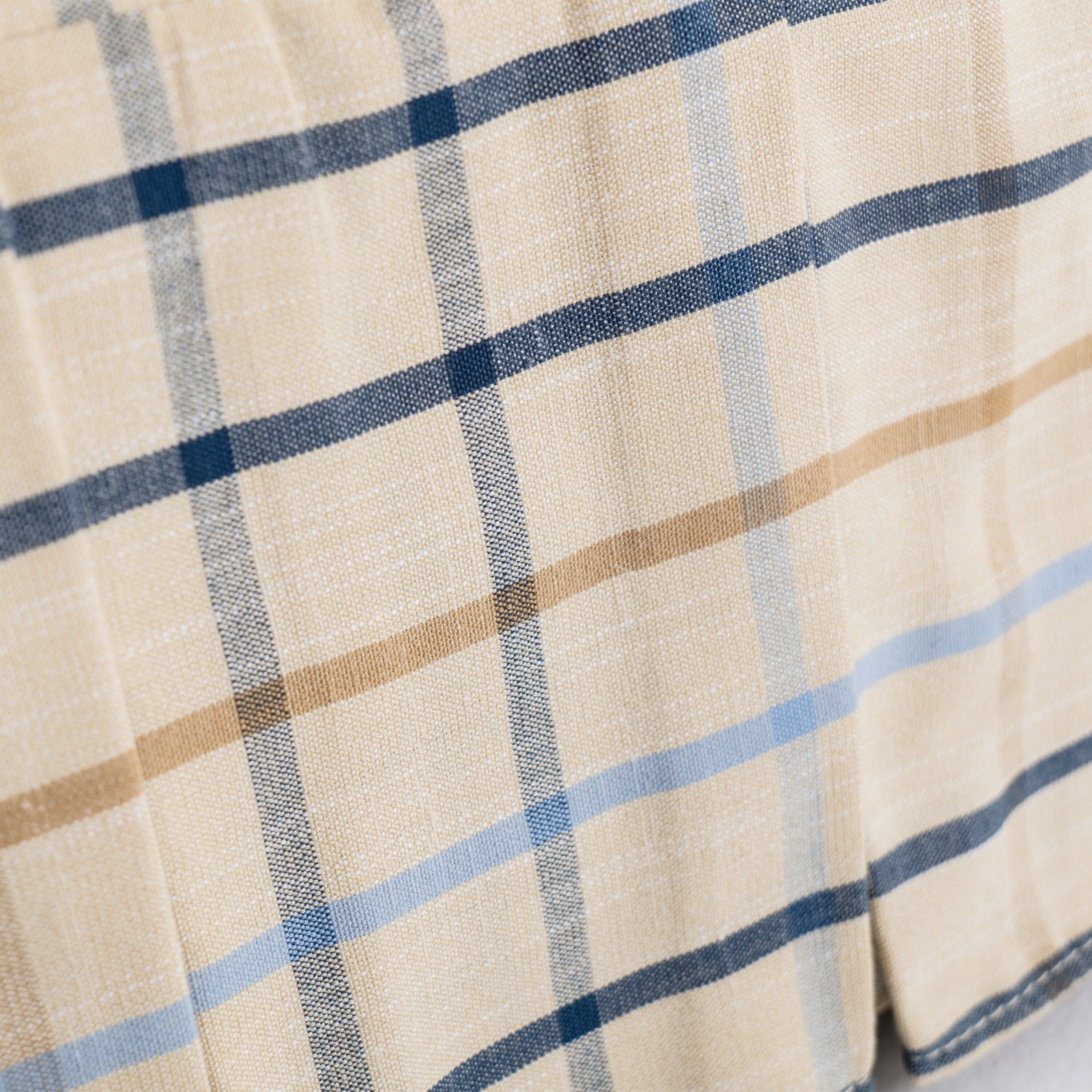 Cottonfy Country Check Sofa with Removable Skirted Covers