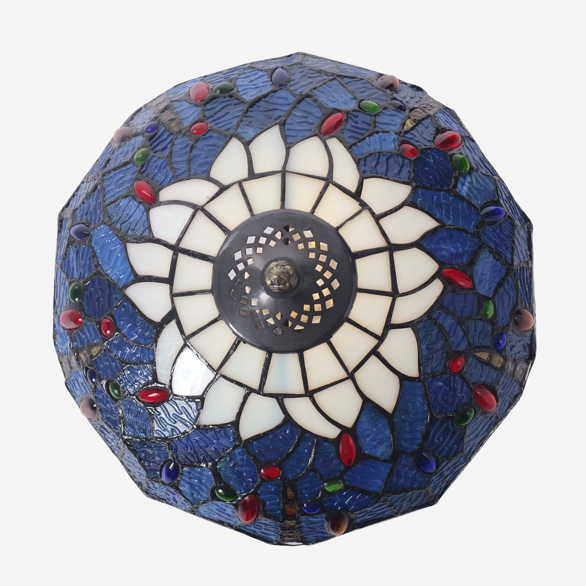 Lightin Tiffany Table Lamp | Handcrafted Stained Glass Dragonfly Series