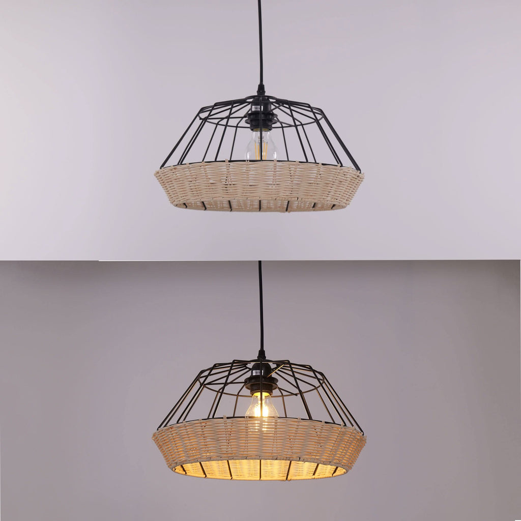 Glyph-Lightsin Geometric Bamboo Pendant Light for a Touch of Natural Modernity