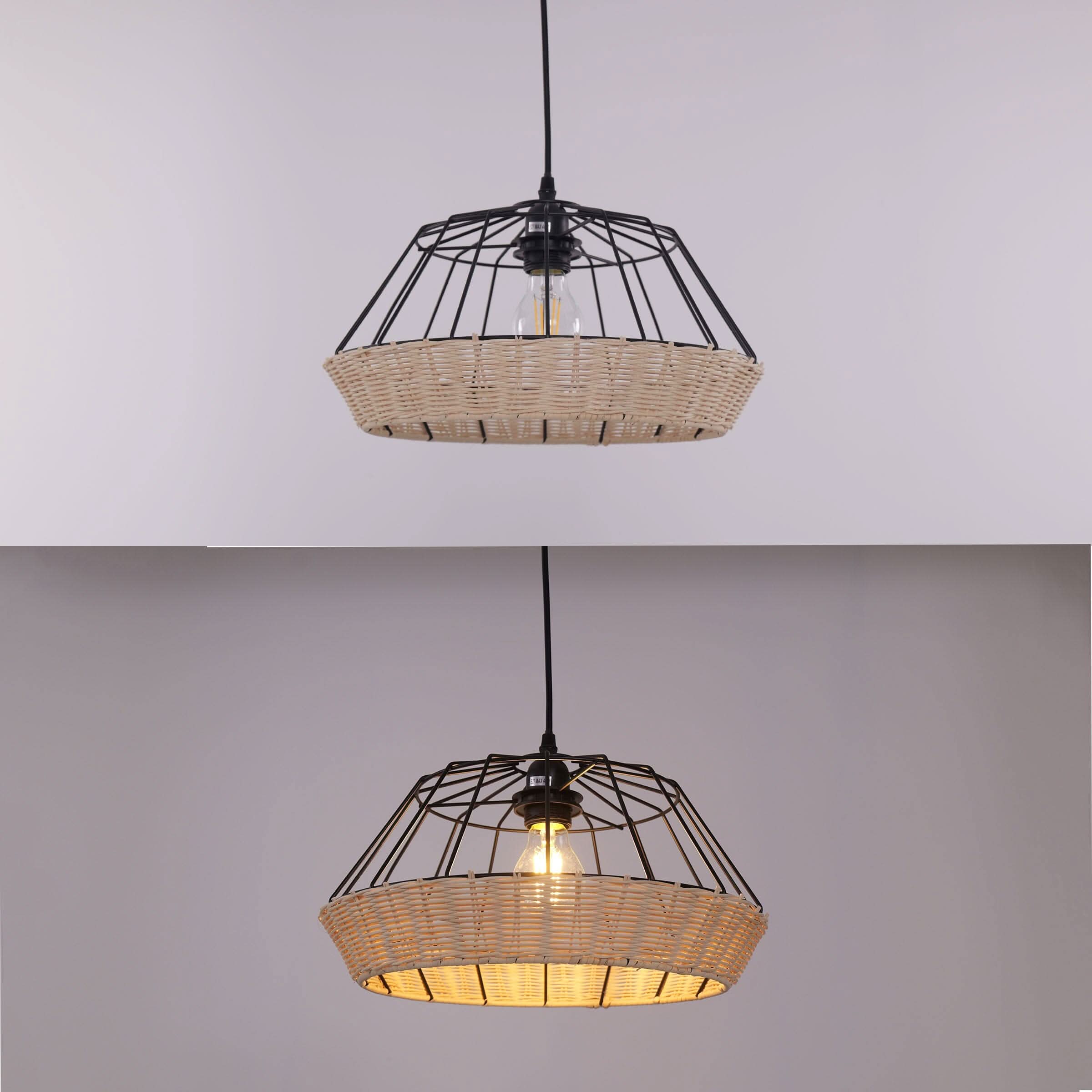 Glyph-Lightsin Geometric Bamboo Pendant Light for a Touch of Natural Modernity