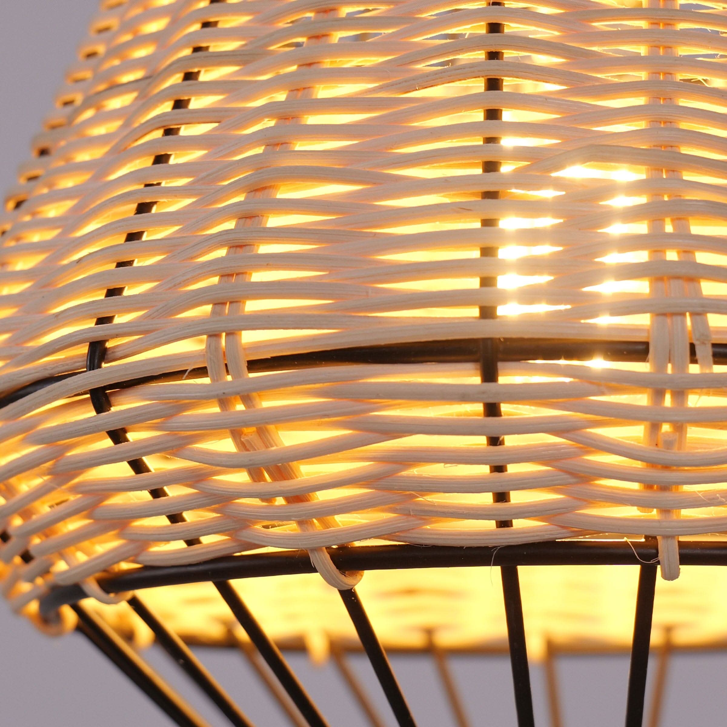 Glyph-Lightsin Hexagonal Woven Pendant Light for Natural Warmth and Modern Style