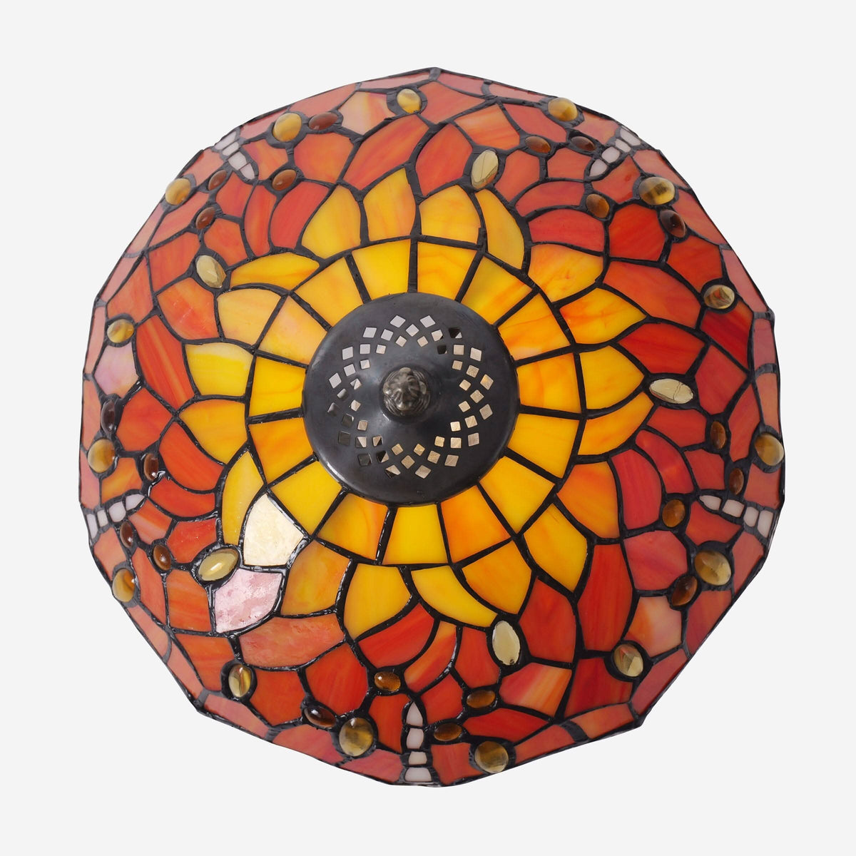 Lightin Tiffany Table Lamp | Handcrafted Stained Glass Dragonfly Series