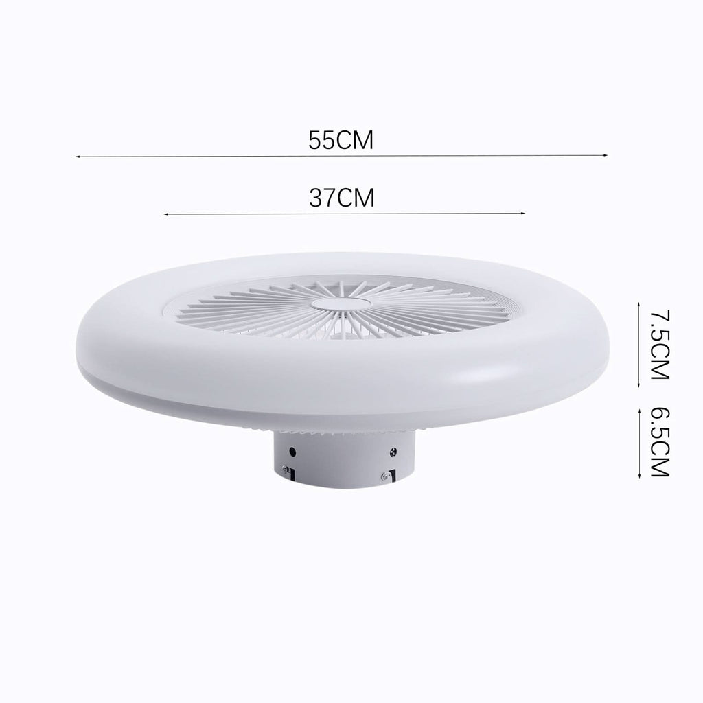 Dia 55cmCeiling Fan with 3 Colour LED Light and Remote Control