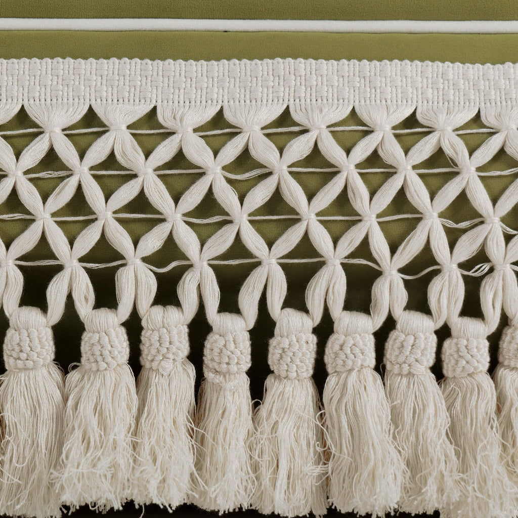 Cottonfy Fringe Skirt Sofa Velvet Linen Comfort Relaxed Living Olive Green Velvet