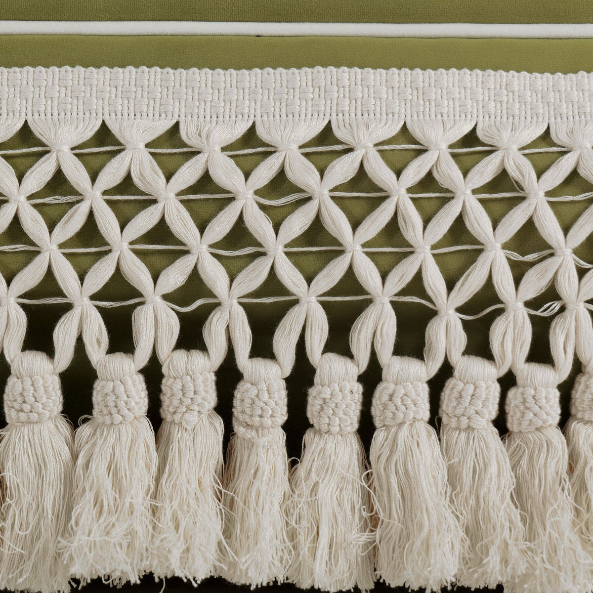 Cottonfy Fringe Skirt Sofa Velvet Linen Comfort Relaxed Living Olive Green Velvet