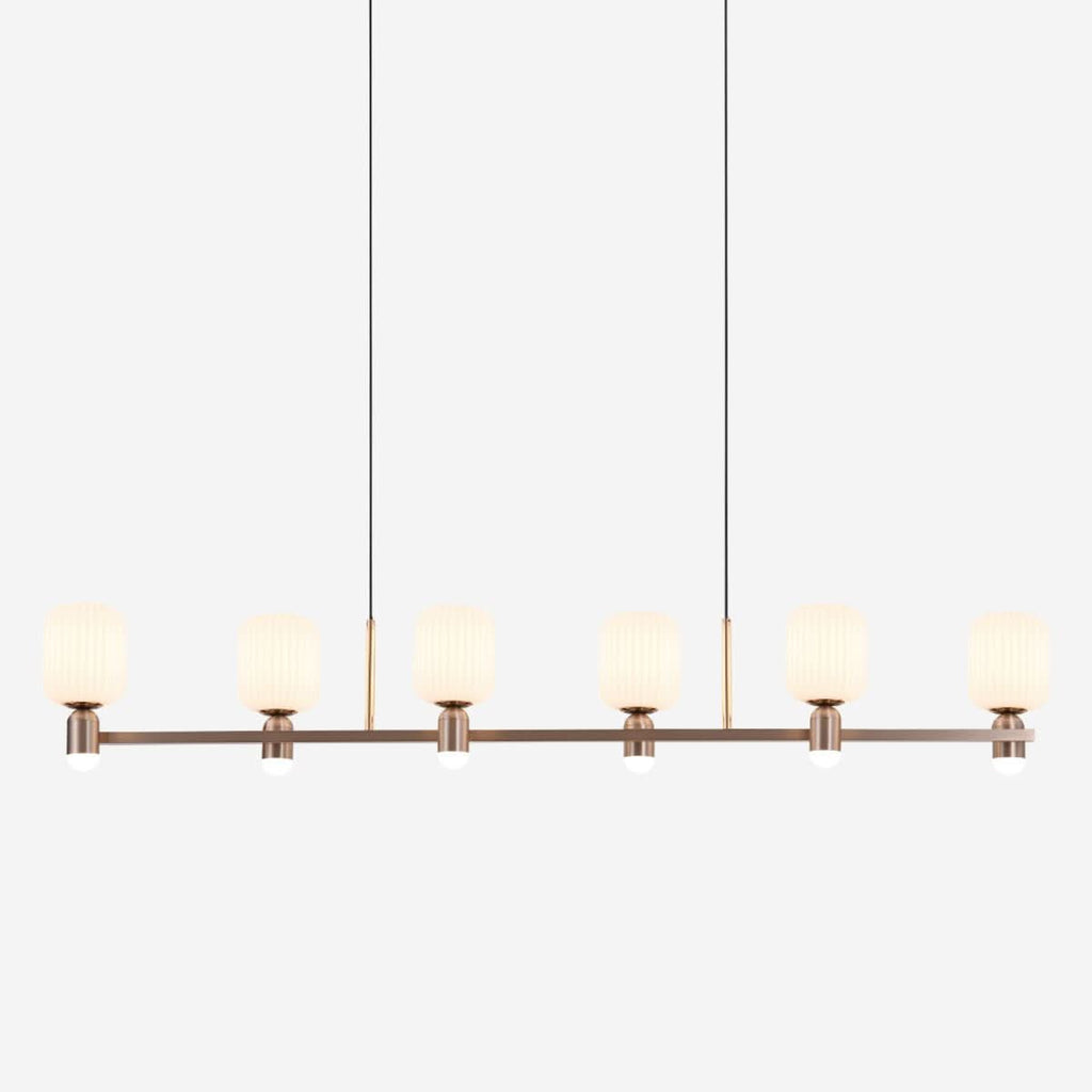 Lightsin Modern Minimalist Luxury Bronze Chandelier with Acrylic Shades
