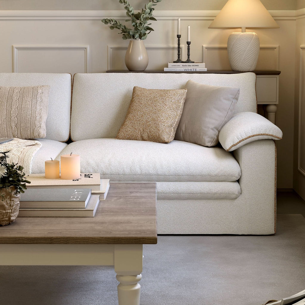 Cottonfy Stylish Lambswool Sofa with Detachable Design