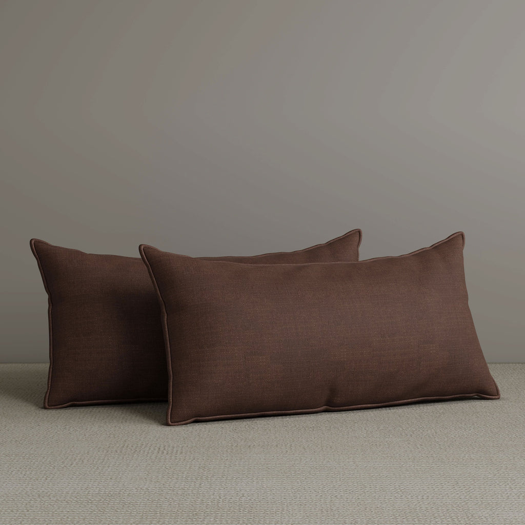 ‍Exclusive Waist Cushion in Dark Brown Cotton Linen, 56*27*12 CM (100% off)