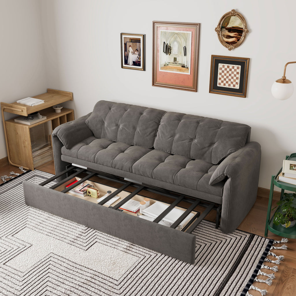 Cottonfy Upgraded Cloud Chenille Skin Friendly Sofa Bed with Storage