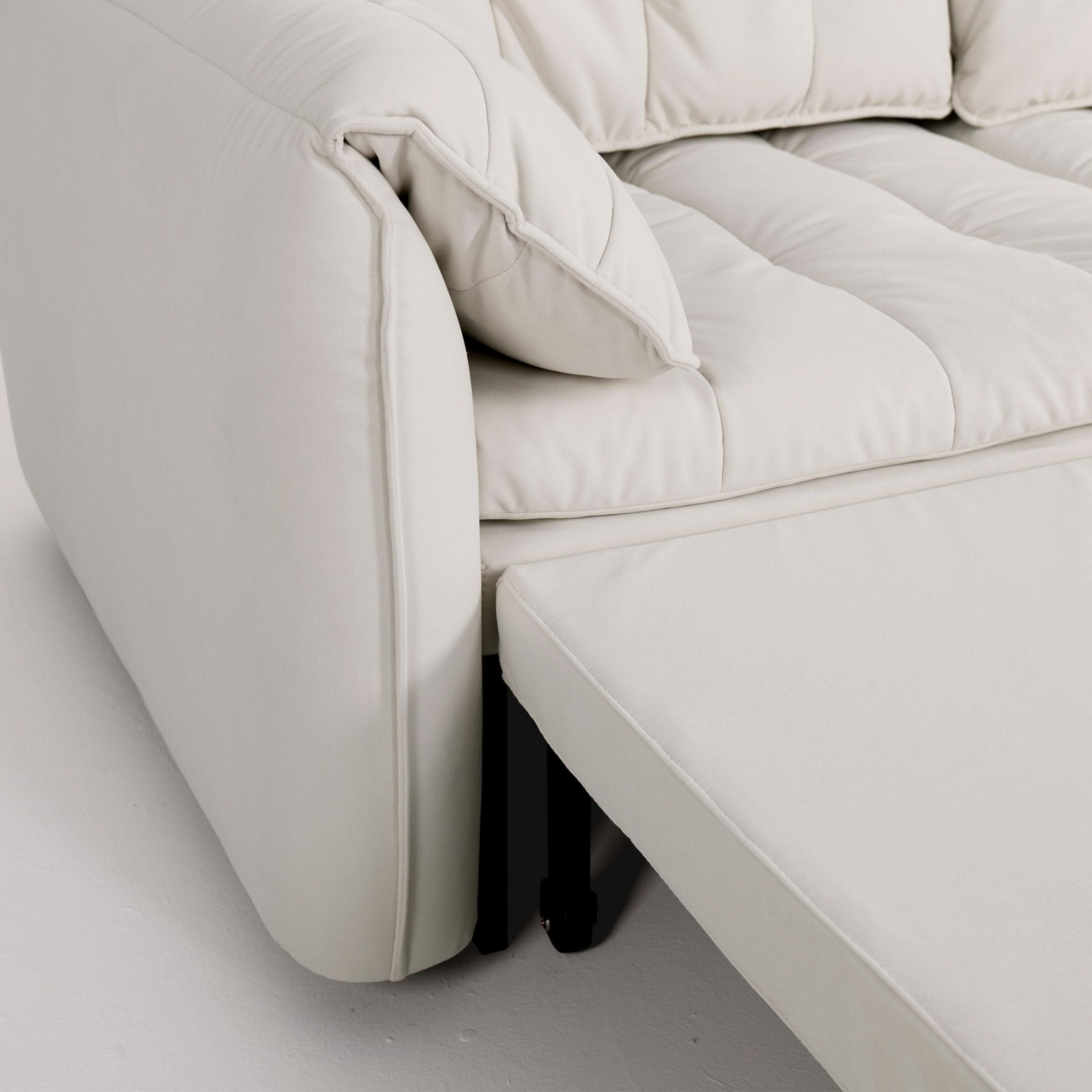 Cottonfy Cloud Elephant Ears Folding Corner Sofa Bed with Storage