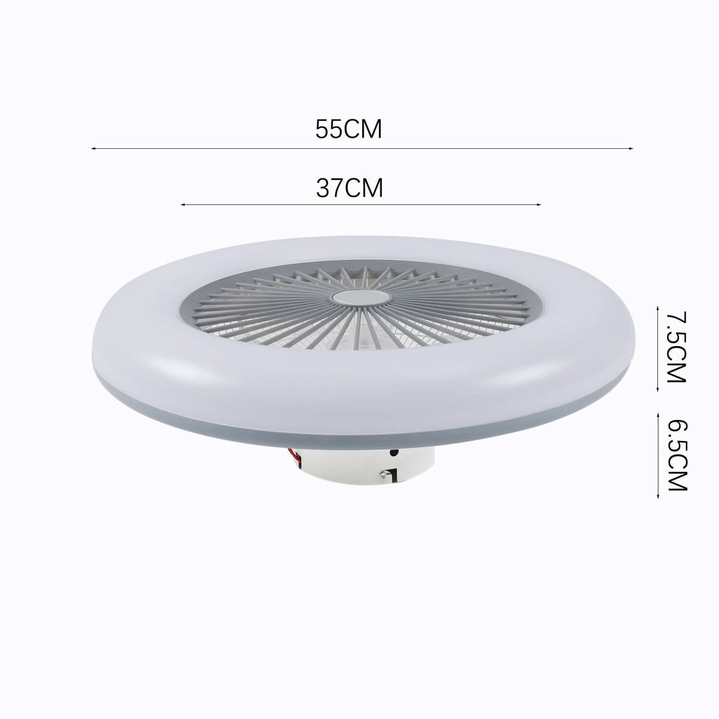 Dia 55cmCeiling Fan with 3 Colour LED Light and Remote Control