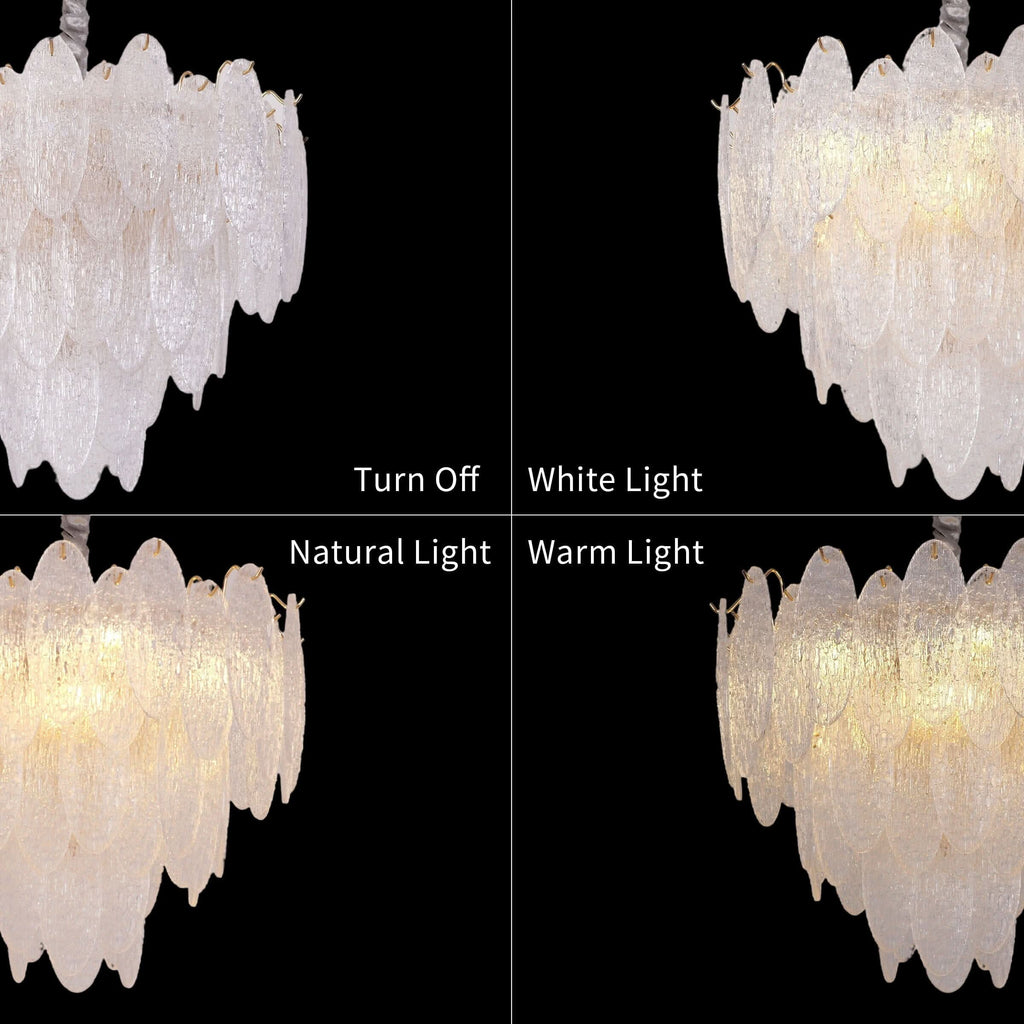 Lightsin Luxury Crystal Ceiling Light Champagne Gold Chandelier