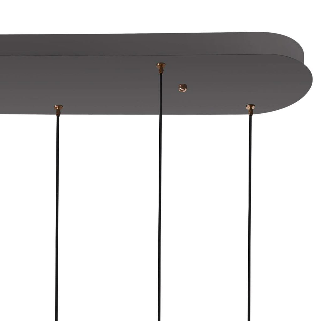 Lightsin Cloud Glass Pendant Light with Tri-Colour LED and Metal Frame