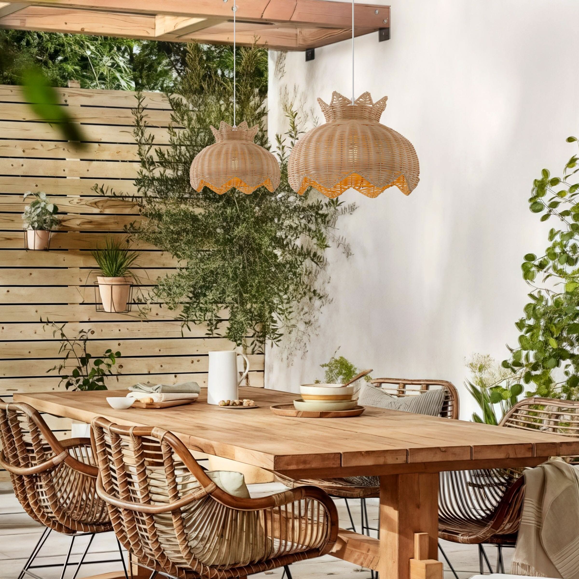Lightsin Handwoven Paper Rope Pendant Light for a Natural & Cozy Ambiance
