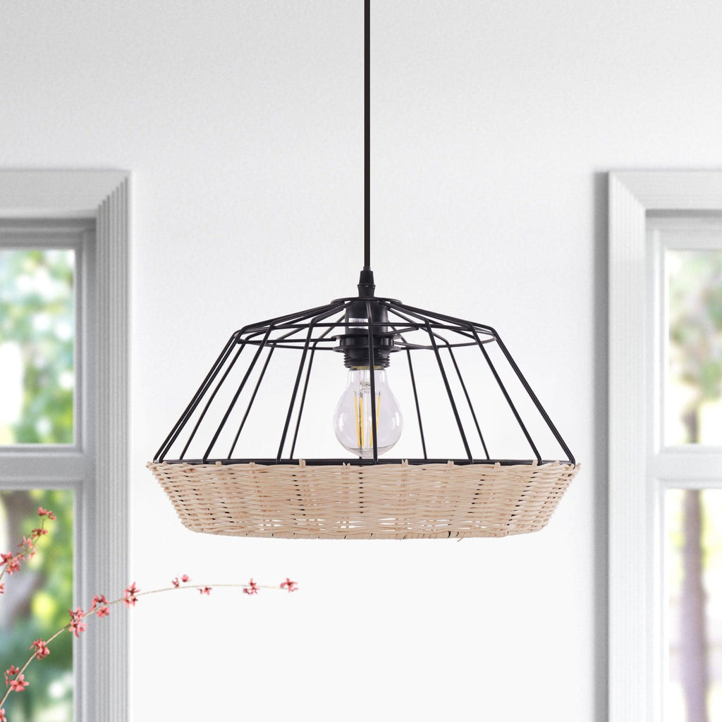 Glyph-Lightsin Geometric Bamboo Pendant Light for a Touch of Natural Modernity