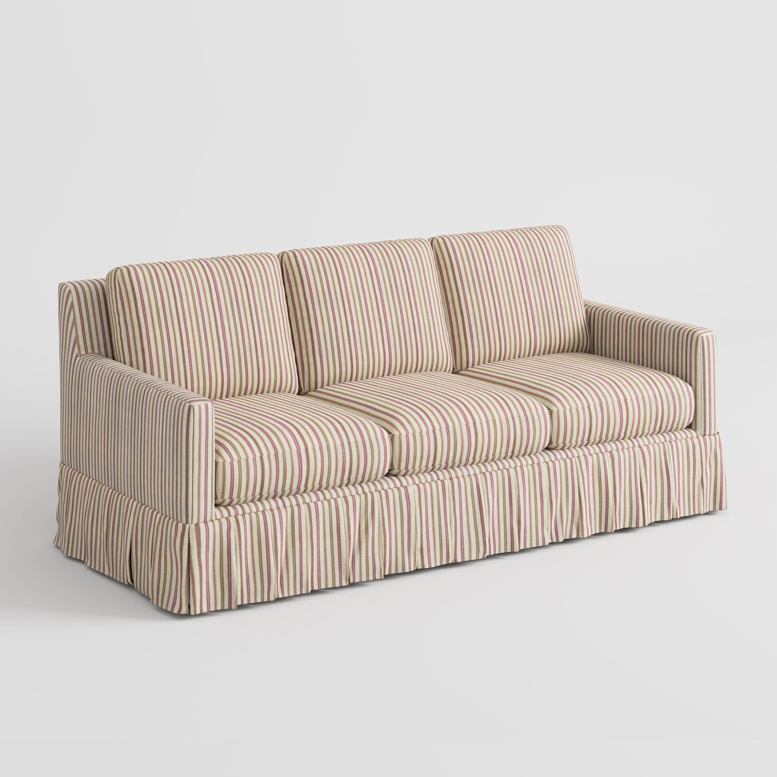 Cottonfy Minimalist Stylish Detachable Striped and Checkered Pattern Sofa