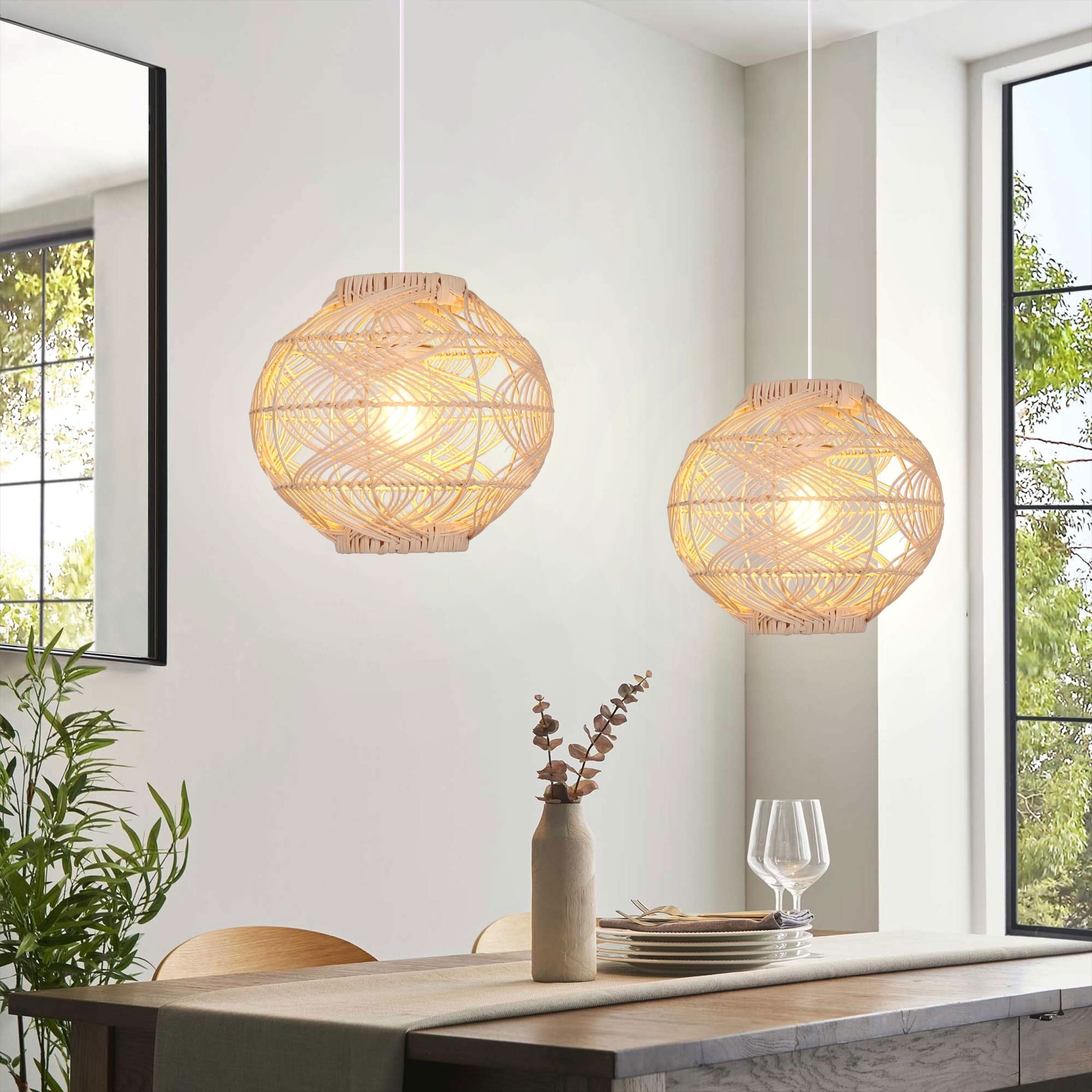 Lightsin Artisanal Rattan Pendant Light for Warm Interiors