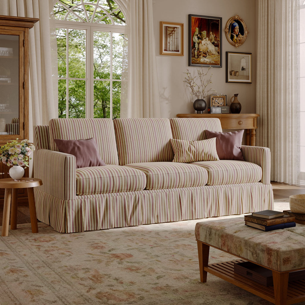 Cottonfy Minimalist Stylish Detachable Striped and Checkered Pattern Sofa