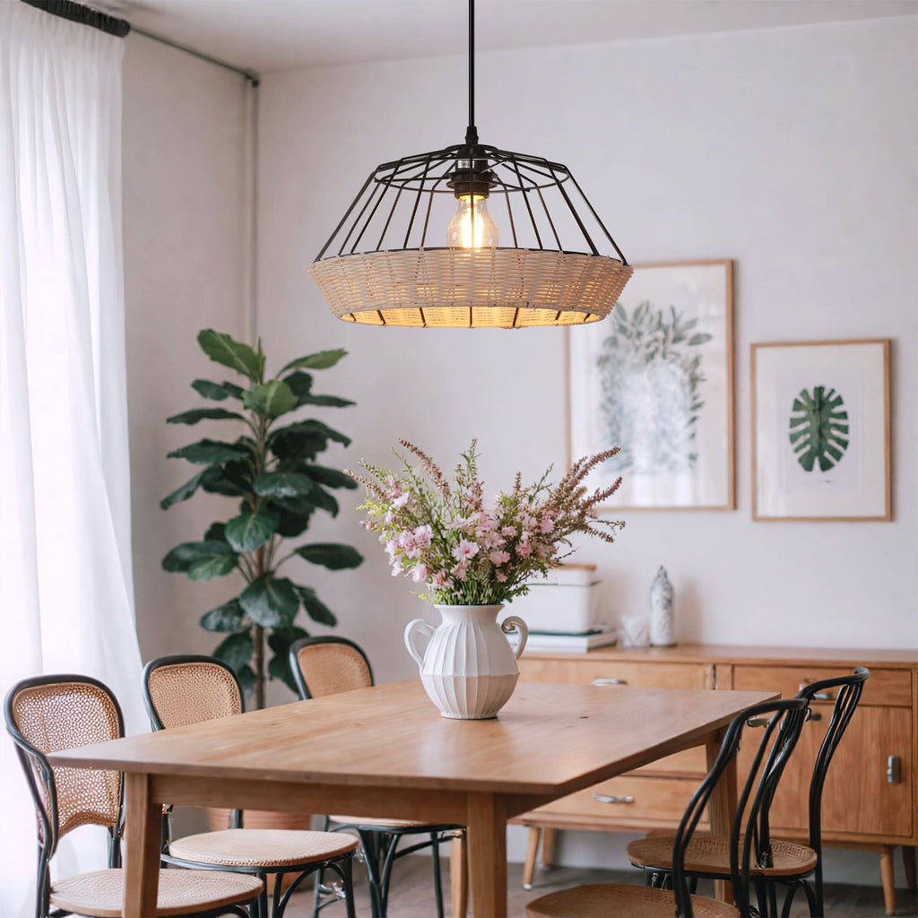 Glyph-Lightsin Geometric Bamboo Pendant Light for a Touch of Natural Modernity