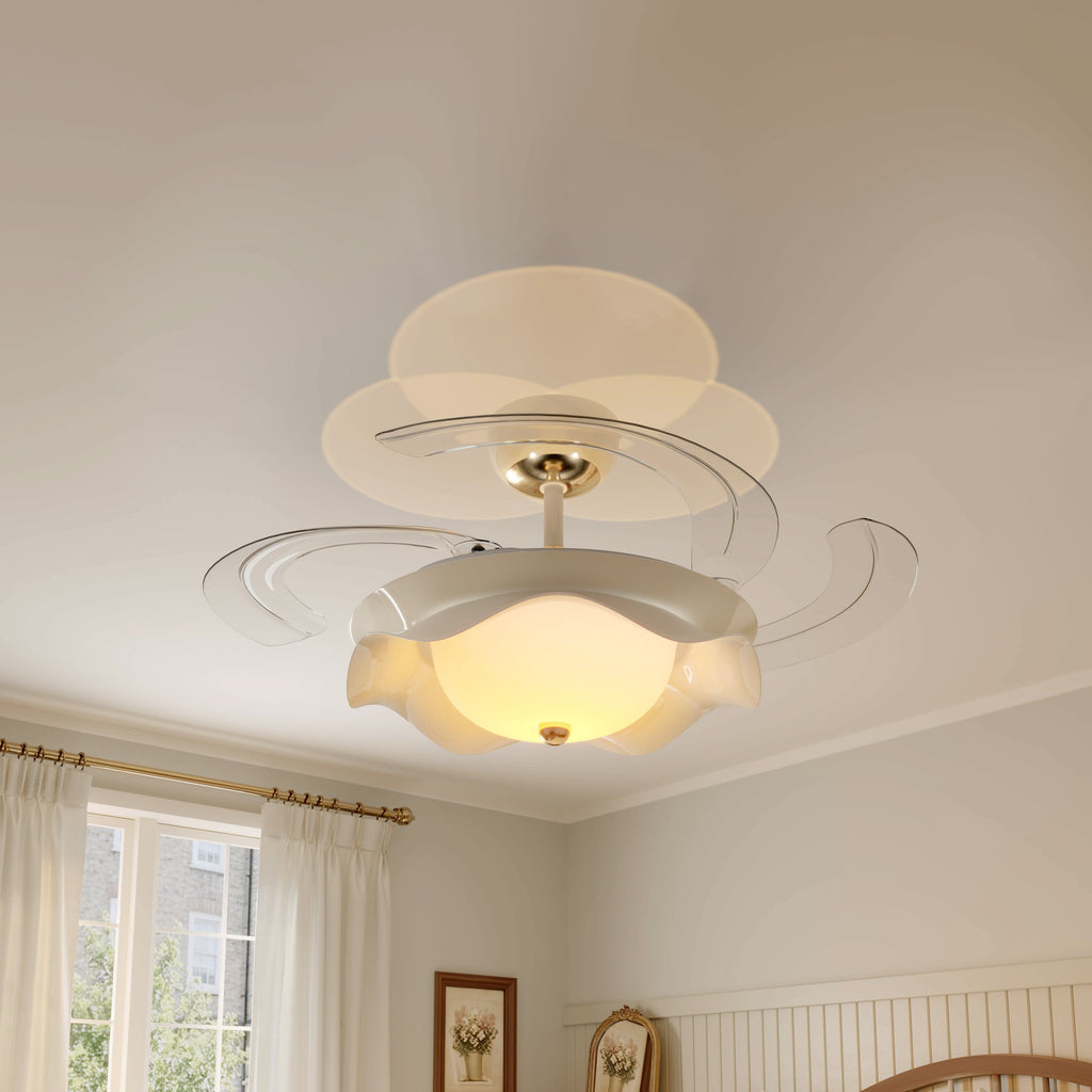 Lightsin 42 Inch Ceiling Fan with Dimmable LED and Reverse Airflow