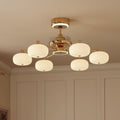 Lightsin Ceiling Fan Light with 6-Speed Control in Copper and Acrylic