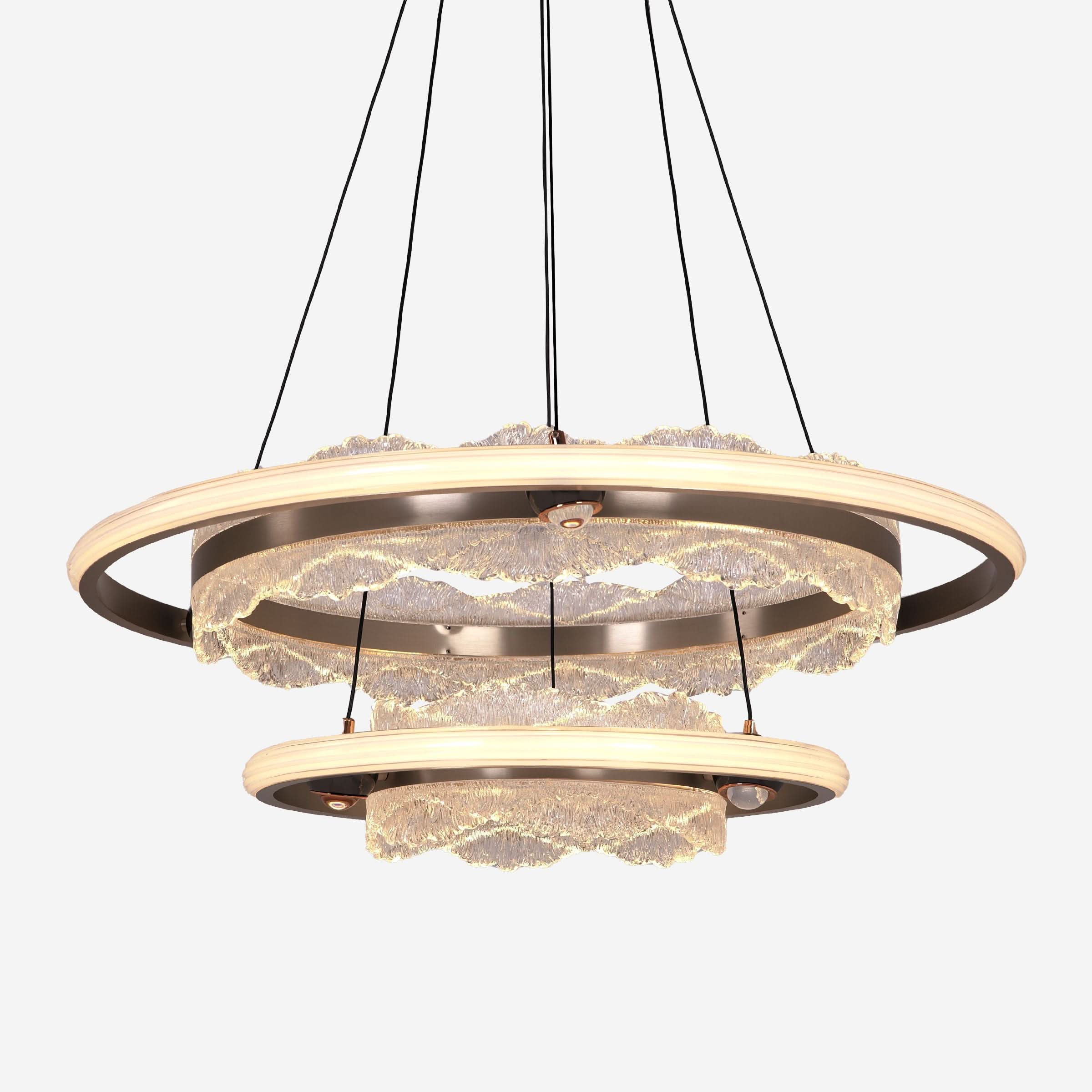 Lightsin Modern Ceiling Pendant Light with Aluminum and Acrylic Design